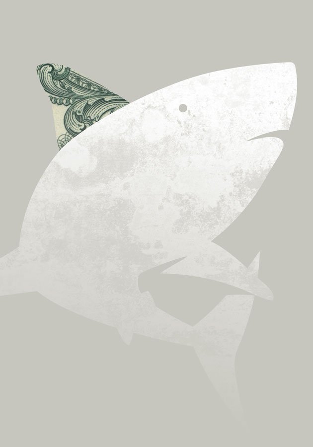 Profit Shark — poster by Moisés Romero