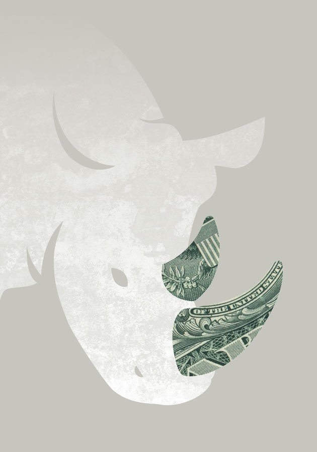 Profit Rhino — poster by Moisés Romero