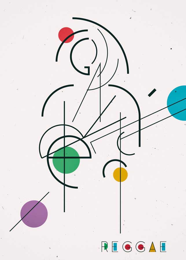 Reggae – Playmoy – Moises Romero Poster Design — poster design by Moisés Romero